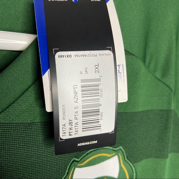 Adidas Portland Timbers Home Green Soccer Jersey - Picture 13 of 13